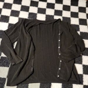 Carolyn Taylor Classic Black Cardigan
